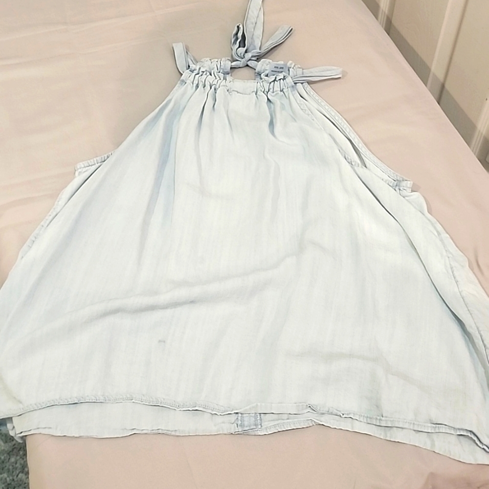 Light denim tank top